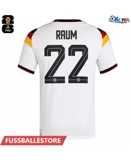 Günstige Deutschland David Raum #22 Heimtrikot WM 2026 Kurzarm